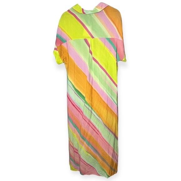 FRNCH Galiena Multicolor Stripe Midi Dress NEW Size XS - Picture 13 of 13